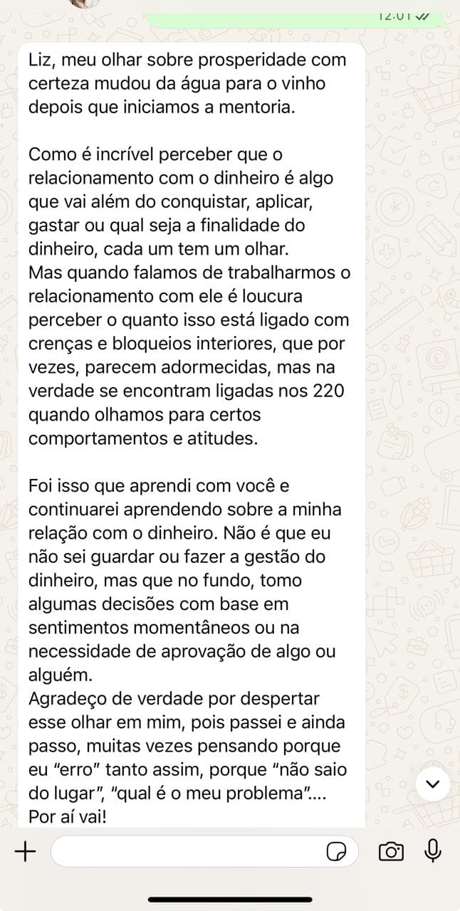 Depoimento de cliente - Libertação financeira